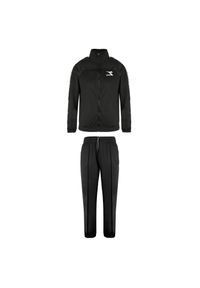 Diadora - Zestaw dresowy męski DIADORA TRACKSUIT FZ NEXT. Kolor: czarny. Materiał: dresówka