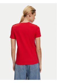 Balmain T-Shirt BF1EF005BB02 Czerwony Regular Fit. Kolor: czerwony. Materiał: bawełna #3