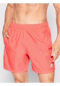 Adidas - adidas Szorty kąpielowe adicolor Essentials Trefoil HE9423 Różowy Regular Fit. Kolor: różowy. Materiał: syntetyk #1