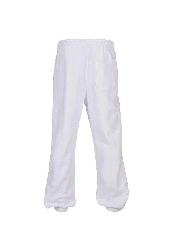 Urban Classics - Męskie Spodnie Dresowe. Kolor: biały. Materiał: dresówka. Długość: długie