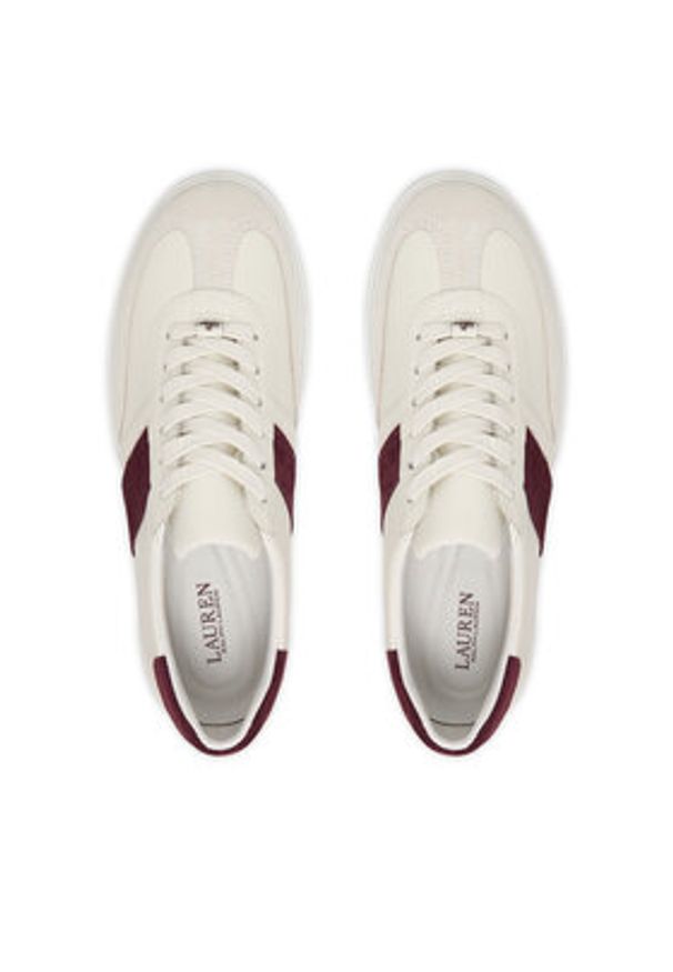Lauren Ralph Lauren - LAUREN RALPH LAUREN Sneakersy Braylee 802P04419001 Biały. Kolor: biały. Materiał: skóra
