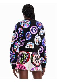 Desigual Bluza 23SWSK25 Fioletowy Regular Fit. Kolor: fioletowy