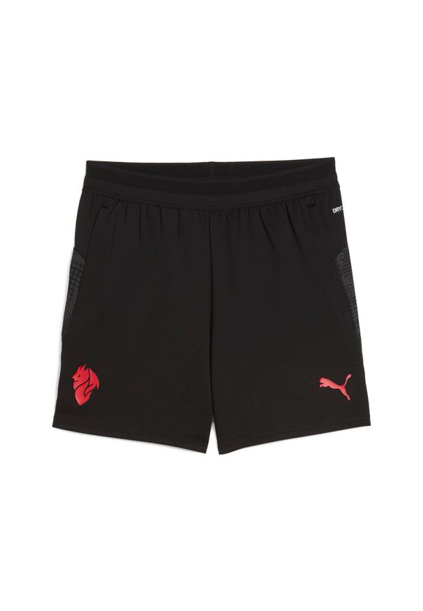 Puma - Krótka koszulka treningowa dla dzieci AC Milan 2025/26. Kolor: czarny. Długość: krótkie. Styl: sportowy