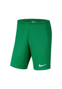 Spodnie sportowe chłopięce Nike JR Park Iii Knit. Kolor: zielony. Długość: krótkie