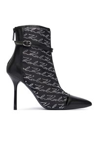 Karl Lagerfeld - KARL LAGERFELD Botki Sarabande KL30976 Czarny. Kolor: czarny. Materiał: skóra #1