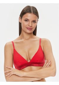 Calvin Klein Underwear Biustonosz bezfiszbinowy 000QF7787E Czerwony. Kolor: czerwony. Materiał: bawełna