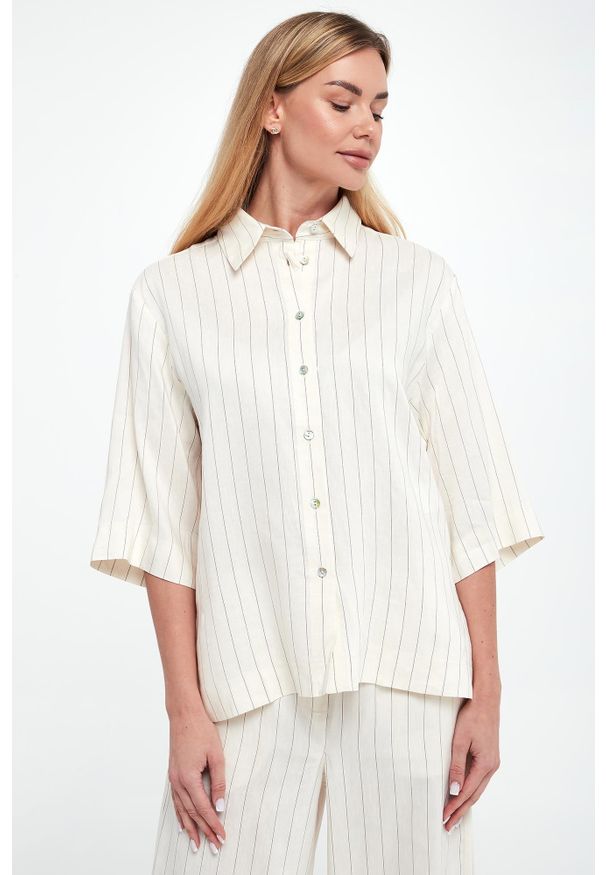 Marella Sport - Koszula damska lniana Manna MARELLA SPORT. Materiał: len. Styl: sportowy