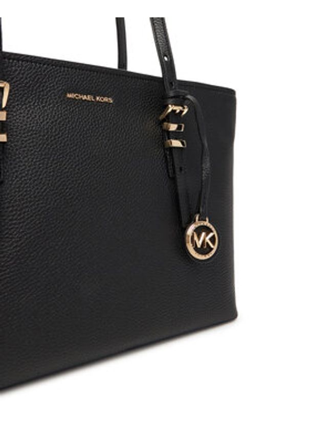 MICHAEL Michael Kors Torebka Quinn 30T5GQNT2L Czarny. Kolor: czarny. Materiał: skórzane