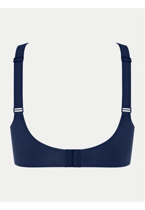 Sloggi Biustonosz bezfiszbinowy Zero Feel 10217729 Granatowy. Kolor: niebieski. Materiał: syntetyk