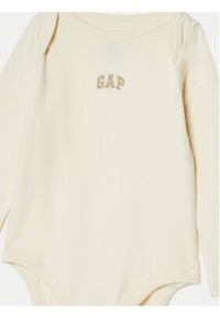 GAP - Gap Komplet body dziecięcych 600961-02 Beżowy. Kolor: beżowy. Materiał: bawełna #6