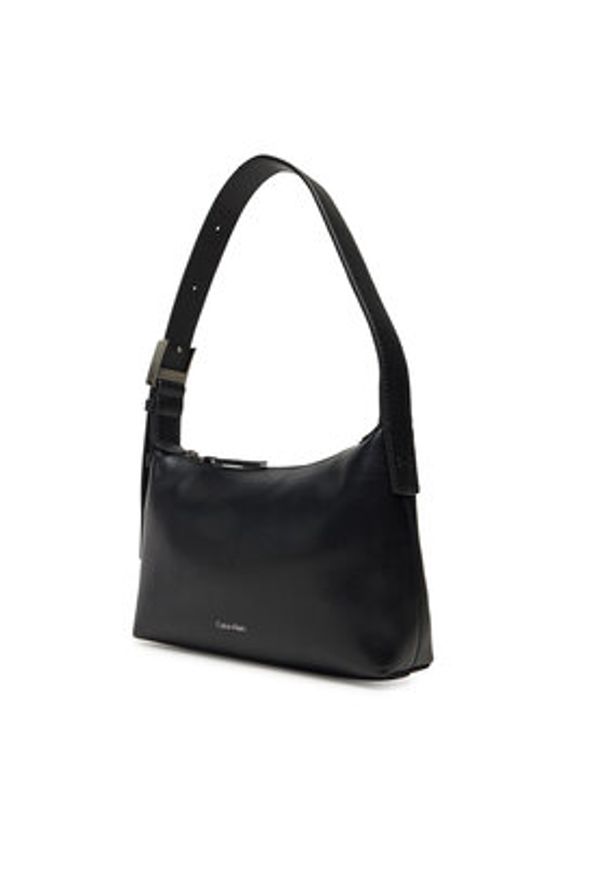 Calvin Klein Torebka Hardware Handle Mini Bag K60K613027 Czarny. Kolor: czarny. Materiał: skórzane