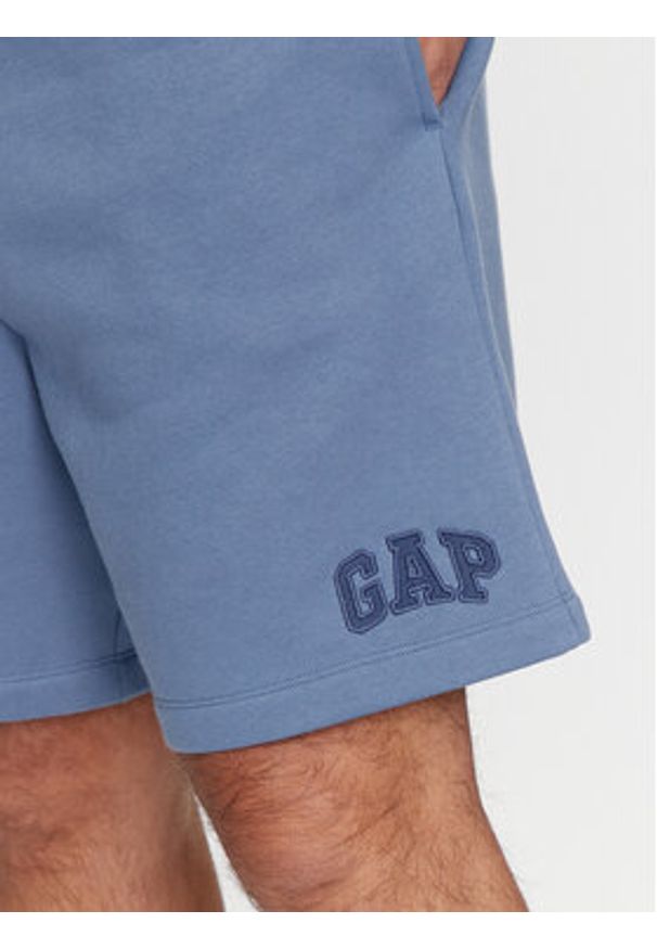 GAP - Gap Szorty sportowe 602248-03 Niebieski Regular Fit. Kolor: niebieski. Materiał: bawełna. Styl: sportowy