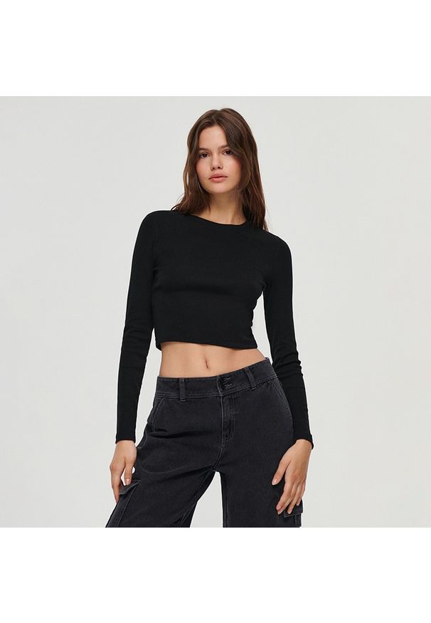 House - Bluzka z długim rękawem 2-pak czarna i biała - Biały. Kolor: biały. Długość rękawa: długi rękaw. Długość: długie