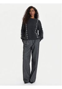 Vero Moda Sweter Ilina 10334866 Szary Loose Fit. Kolor: szary. Materiał: syntetyk #3