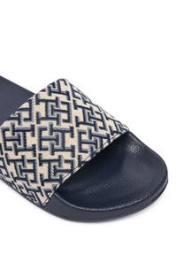 TOMMY HILFIGER - Tommy Hilfiger Klapki Monogram Pool Slide FW0FW09423 Granatowy. Kolor: niebieski. Materiał: materiał #5
