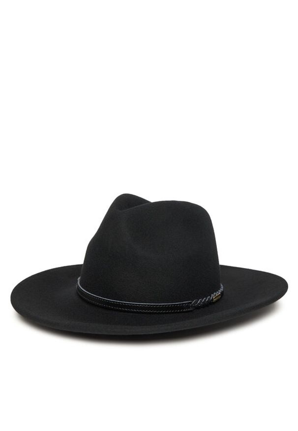 Barbour Kapelusz Tack Fedora LHA0217BK91 Czarny. Kolor: czarny. Materiał: wełna, materiał