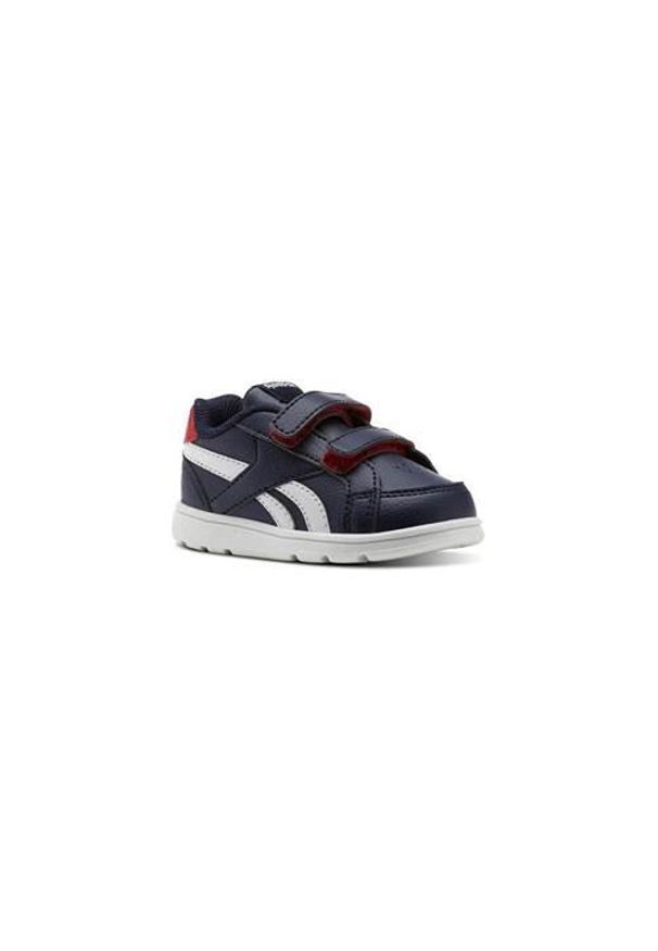 Buty do chodzenia niemowlęce Reebok Royal Prime. Zapięcie: rzepy. Kolor: niebieski. Materiał: materiał, syntetyk. Szerokość cholewki: normalna. Model: Reebok Royal. Sport: turystyka piesza