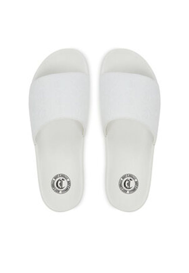 Just Cavalli Klapki 78QA3SZ5 ZSC31 Biały. Kolor: biały. Materiał: syntetyk
