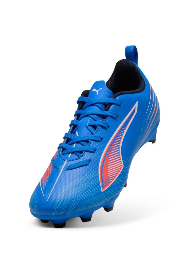 Puma - PL PUMA ULTRA 6 PLAY Blue JR AW25 Q3. Materiał: skóra. Sport: piłka nożna