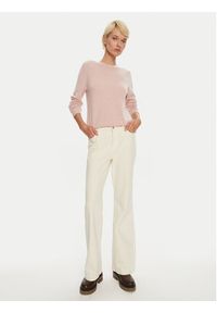 TOMMY HILFIGER - Tommy Hilfiger Sweter WW0WW43202 Różowy Regular Fit. Kolor: różowy. Materiał: kaszmir #4