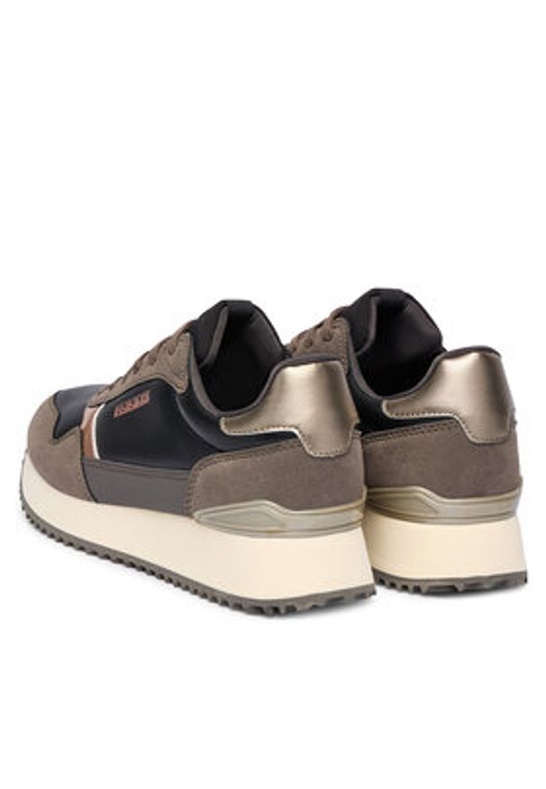 Napapijri Sneakersy Astra NP0A892V Czarny. Kolor: czarny. Materiał: zamsz, skóra