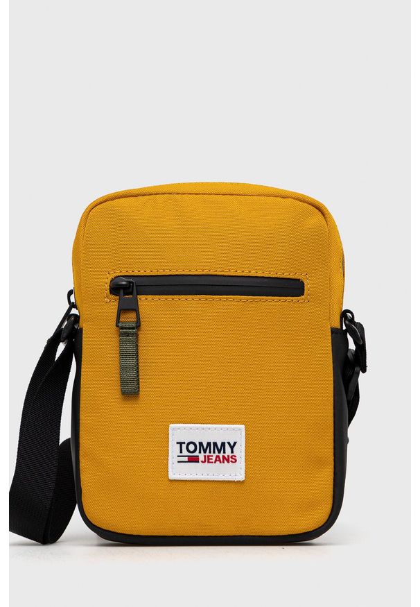 Tommy Jeans Saszetka kolor żółty. Kolor: żółty
