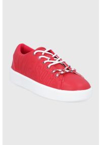 Desigual buty 22SSKP07.3000 kolor czerwony. Zapięcie: sznurówki. Kolor: czerwony. Materiał: guma #3
