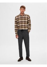 Selected Homme Spodnie materiałowe 16090956 Szary Slim Tapered Fit. Kolor: szary. Materiał: bawełna #6
