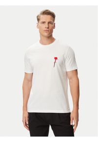 Hugo - HUGO T-Shirt Diflow 50574447 Biały Regular Fit. Kolor: biały. Materiał: bawełna #1