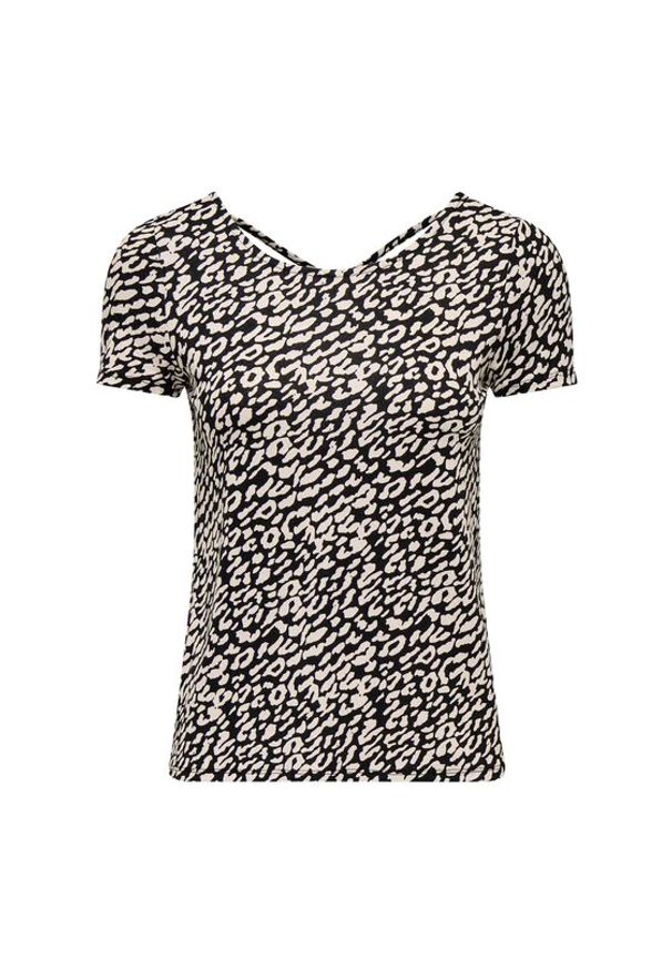 only - ONLY Bluzka Bera 15368588 Czarny Regular Fit. Kolor: czarny. Materiał: wiskoza