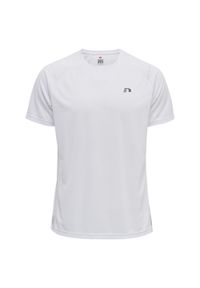 NewLine - Koszulka męska sportowa do biegania Running T-shirt. Kolor: biały. Sport: bieganie