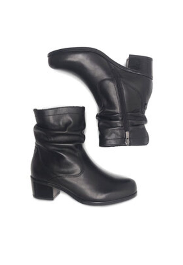 Go Soft Botki EST-GUSTA-12 Czarny. Kolor: czarny. Materiał: skóra