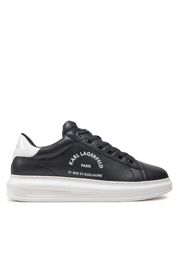 Karl Lagerfeld - KARL LAGERFELD Sneakersy KL52538K Czarny. Kolor: czarny. Materiał: skóra