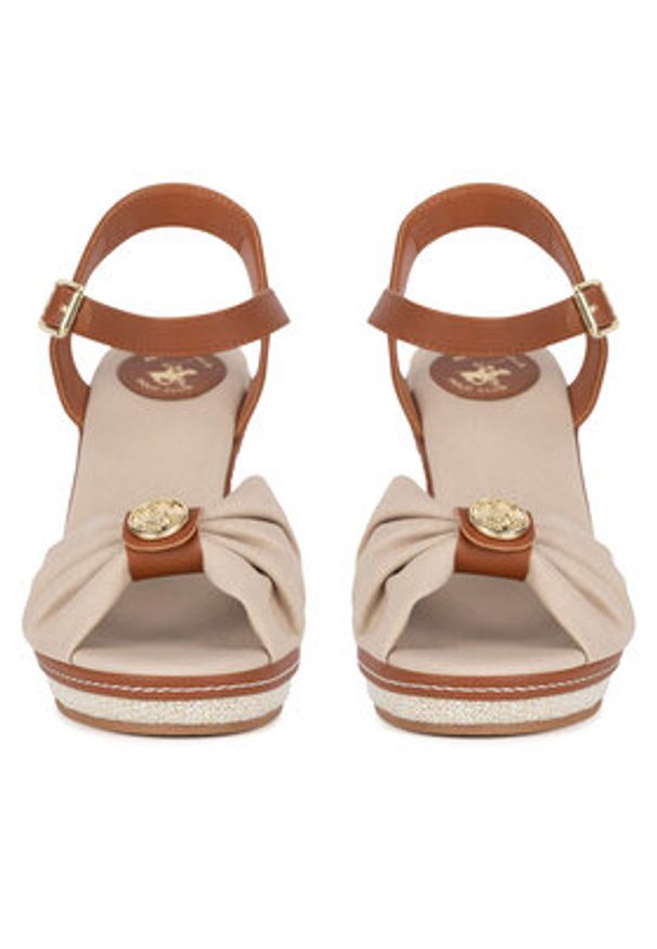 Beverly Hills Polo Club Sandały WYL3888-4 Beżowy. Kolor: beżowy. Materiał: materiał