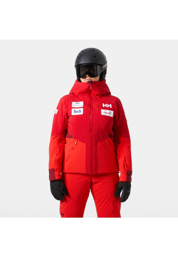 Damska kurtka narciarska Helly Hansen Kvitfjell Race. Kolor: czerwony. Sezon: zima. Sport: narciarstwo