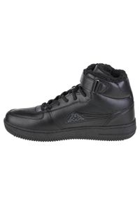 Buty do chodzenia unisex, Kappa Bash Mid Fur. Kolor: czarny. Materiał: tkanina, materiał, skóra, syntetyk. Sport: turystyka piesza