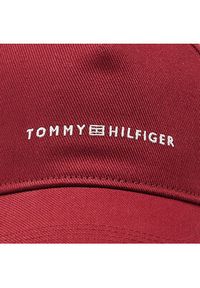 TOMMY HILFIGER - Tommy Hilfiger Czapka z daszkiem Horizon AM0AM10533 Bordowy. Kolor: czerwony. Materiał: bawełna, materiał