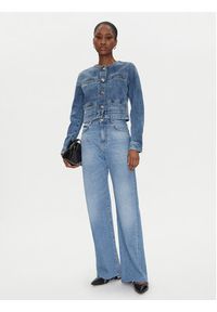 Pinko - PINKO Kurtka jeansowa 104980 A2DW Granatowy Regular Fit. Kolor: niebieski. Materiał: bawełna