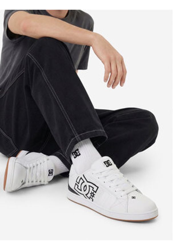 DC Shoes Sneakersy EO-NET DC01774113 Biały. Kolor: biały. Materiał: skóra