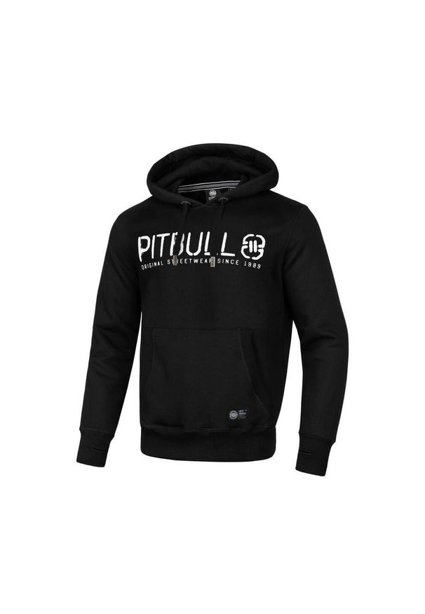 PITBULL - Bluza męska Pitbull z kapturem Origin. Typ kołnierza: kaptur. Kolor: czarny