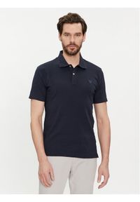 Guess Polo M4GP66 KC701 Granatowy Slim Fit. Typ kołnierza: polo. Kolor: niebieski. Materiał: bawełna