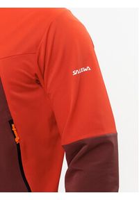 Salewa Kurtka softshell Sella DST 28468 Czerwony Regular Fit. Kolor: czerwony. Materiał: syntetyk, softshell #4