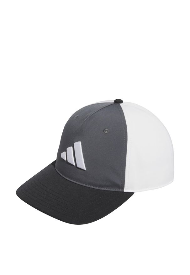 Adidas - Czapka Colorblock. Kolor: wielokolorowy, szary, brązowy. Materiał: materiał