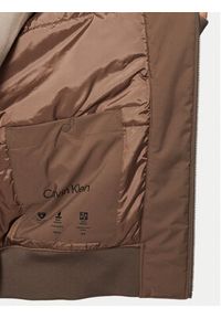 Calvin Klein Kurtka bomber Hero 00040EM567 Beżowy Regular Fit. Kolor: beżowy. Materiał: syntetyk #2