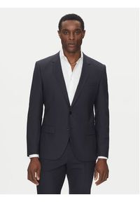Hugo - HUGO Garnitur Henry/Getlin232X 50530116 Granatowy Slim Fit. Kolor: niebieski. Materiał: syntetyk