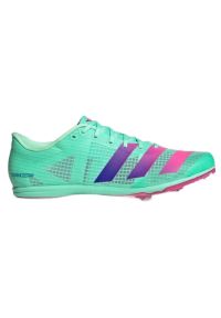 Adidas - Buty adidas kolce Distancestar M GV9078 zielone. Kolor: zielony. Materiał: materiał, syntetyk. Szerokość cholewki: normalna. Sport: fitness #1