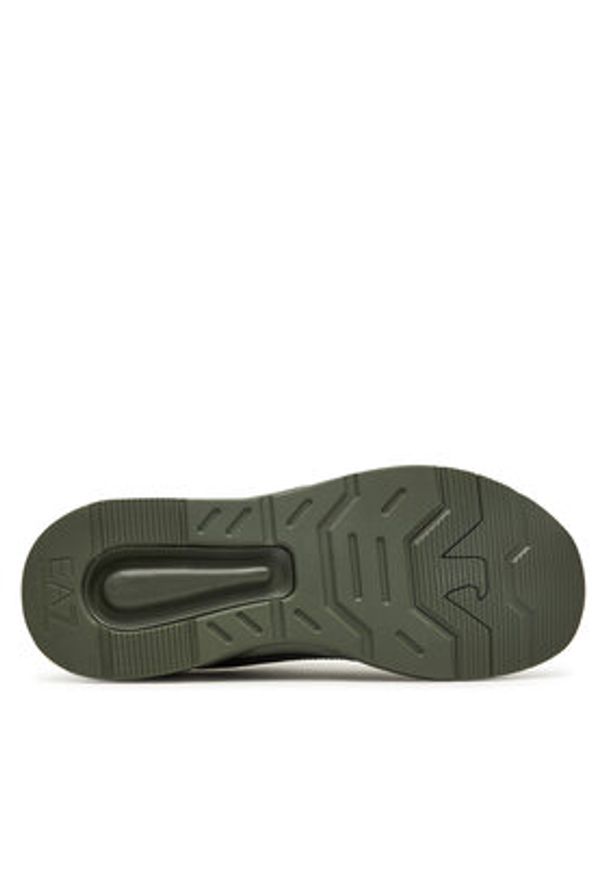 EA7 Emporio Armani Sneakersy 7X000306 AF18446 MZ233 Zielony. Kolor: zielony. Materiał: skóra
