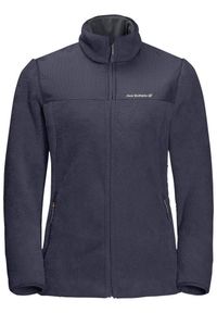 Bluza turystyczna damska Jack Wolfskin Dna Kenai. Kolor: czarny, szary, wielokolorowy. Materiał: poliester. Sport: turystyka piesza