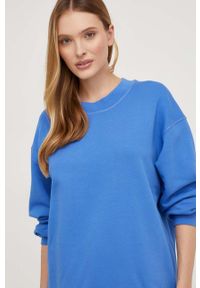 Answear Lab bluza bawełniana damska kolor niebieski gładka. Kolor: niebieski. Materiał: bawełna. Wzór: gładki. Styl: wakacyjny #2