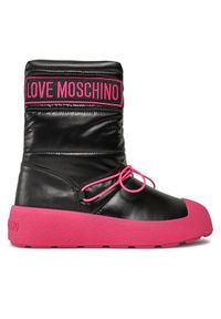 Love Moschino - LOVE MOSCHINO Śniegowce JA15855H0HIN000C Czarny. Kolor: czarny. Materiał: skóra #1
